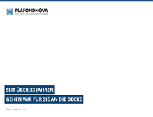 Tablet Screenshot of plafondnova.ch